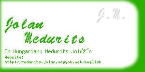 jolan medurits business card